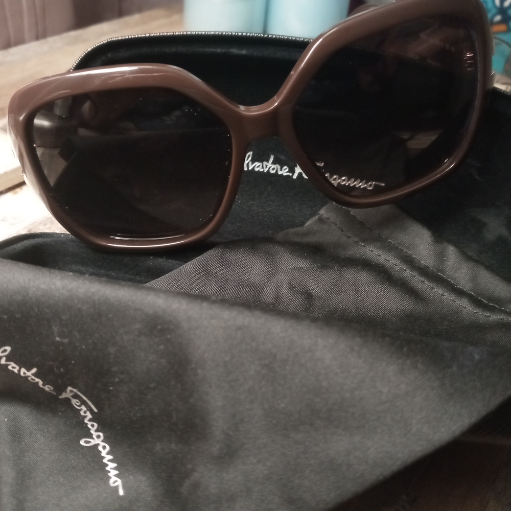 Salvatore Ferragamo Brown Sunglasses